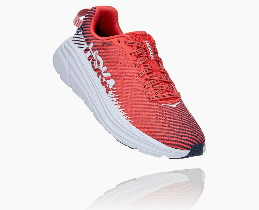 Hoka One One Koşu Ayakkabısı Kadın Kırmızı/Beyaz - Rincon 2 - SV6289731